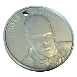 Genuine Rare Rap Hip Hop Jay-Z Jayz Collector Token Coin Necklace